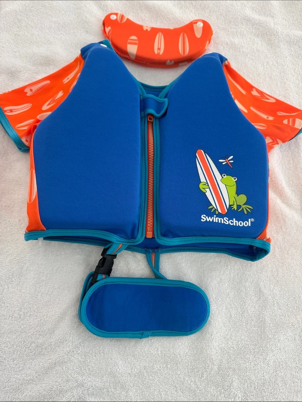 Swim School Deluxe Child’s Swim Vest with Neck Support.